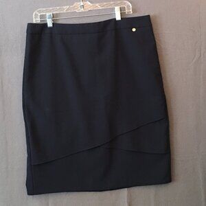 GERRY WEBER black pencil skirt - EU 44 / US 14 - beautiful designer details!